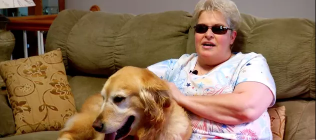 A Blind Woman Sees Guide Dog For The First Time