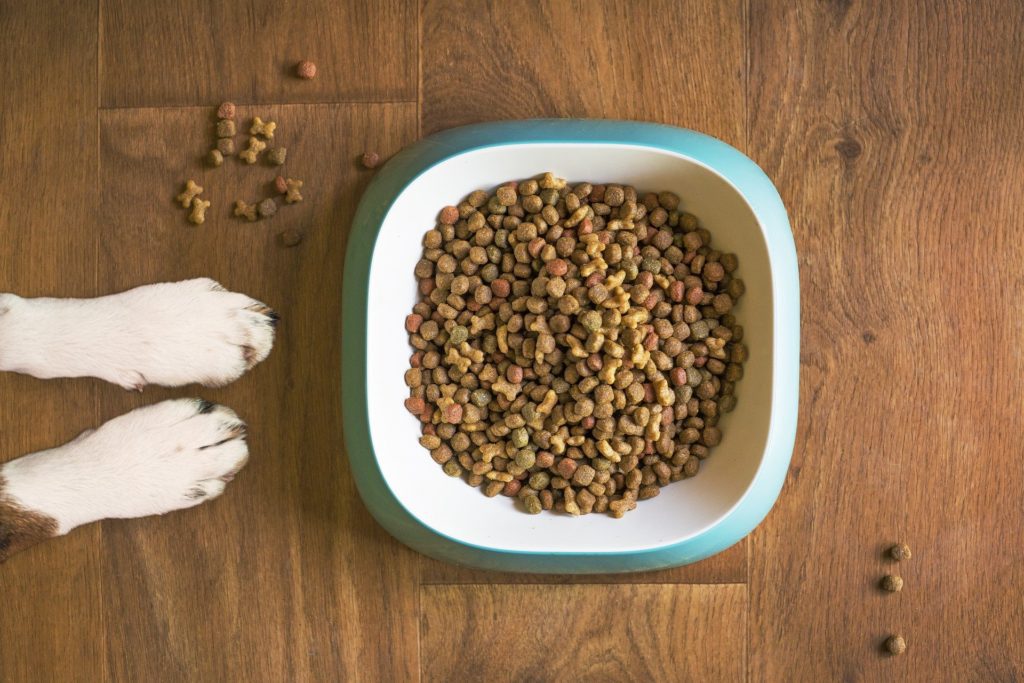 How many cups in a pound of dog food?