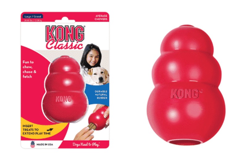 The classic kongo toys are always a safe option for canines