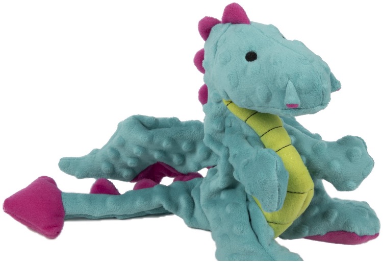 A dragon shaped toy for canines