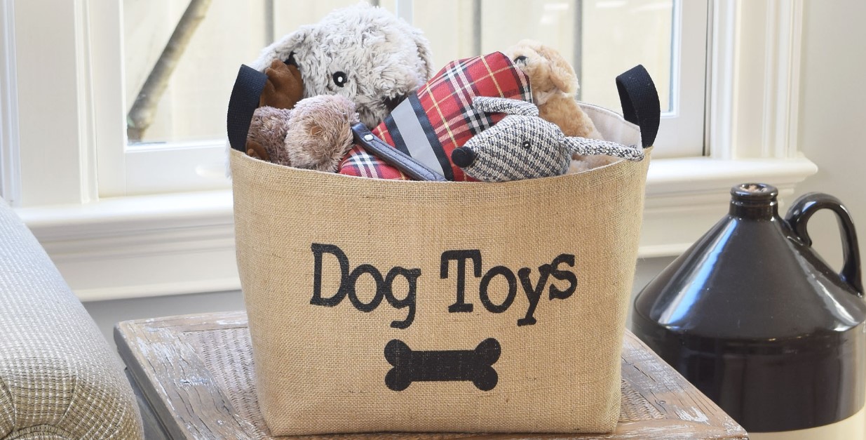 Dog toy basket ideas and DIY