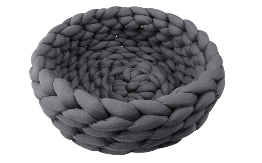knit nest dog bed