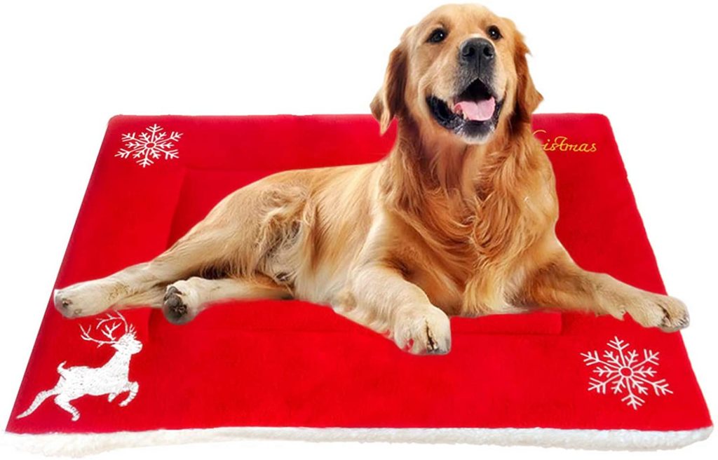 christmas dog bed